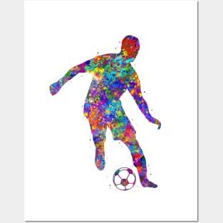 Soccer player Posters and Art